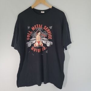 Keya USA 100% Soft Ring Spun Cotton Black Crewneck Short Sleeve T-Shirt Sz 2XL